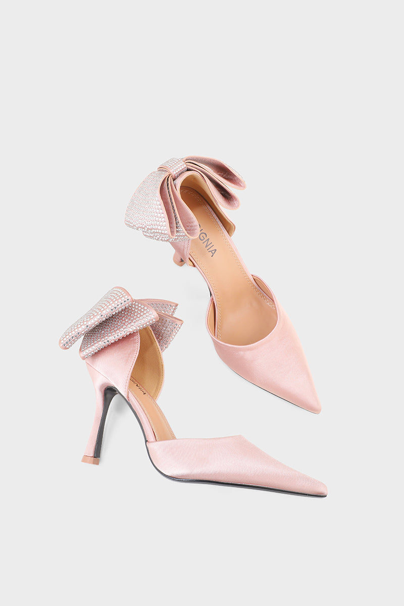 Party Wear Court Shoes I44459-Nude Pink