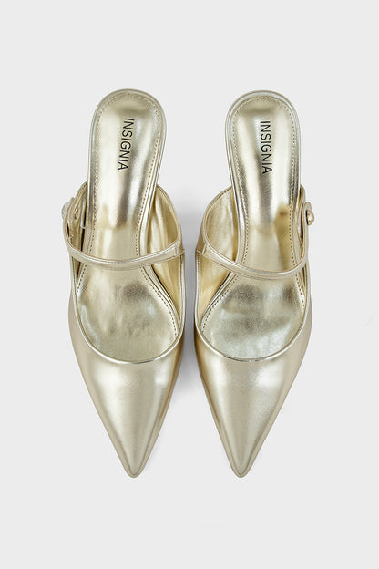 Party Wear Mule IP8517-Light Gold