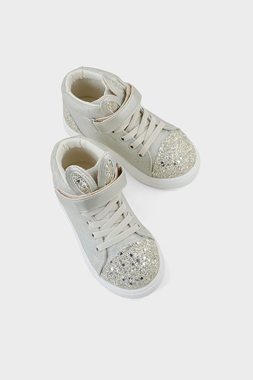 Girls Casual Sneakers Q10013-Golden