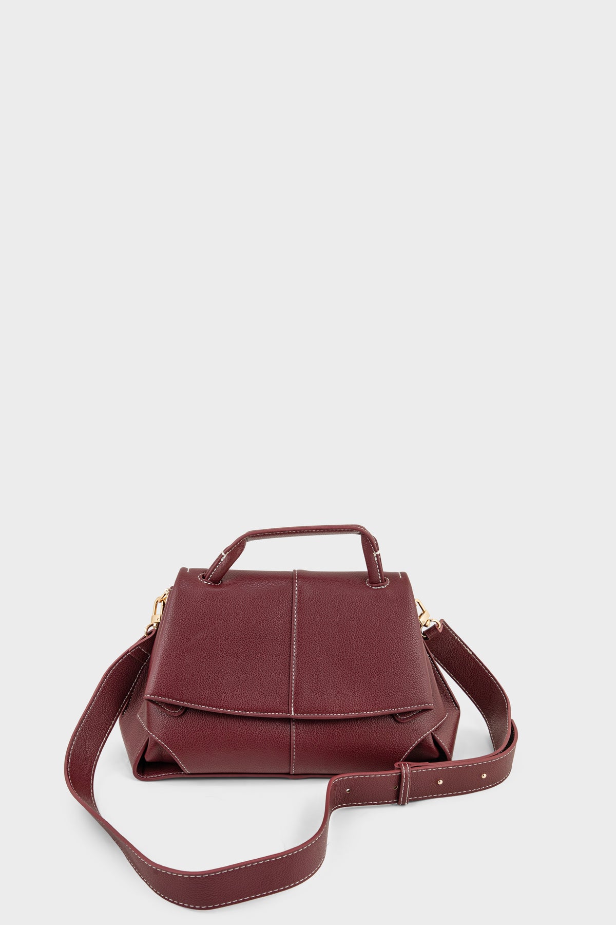 Top Handle Hand Bags BS2415-Maroon