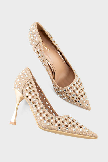 Party Wear-Court Shoes-IP5015-Champagne