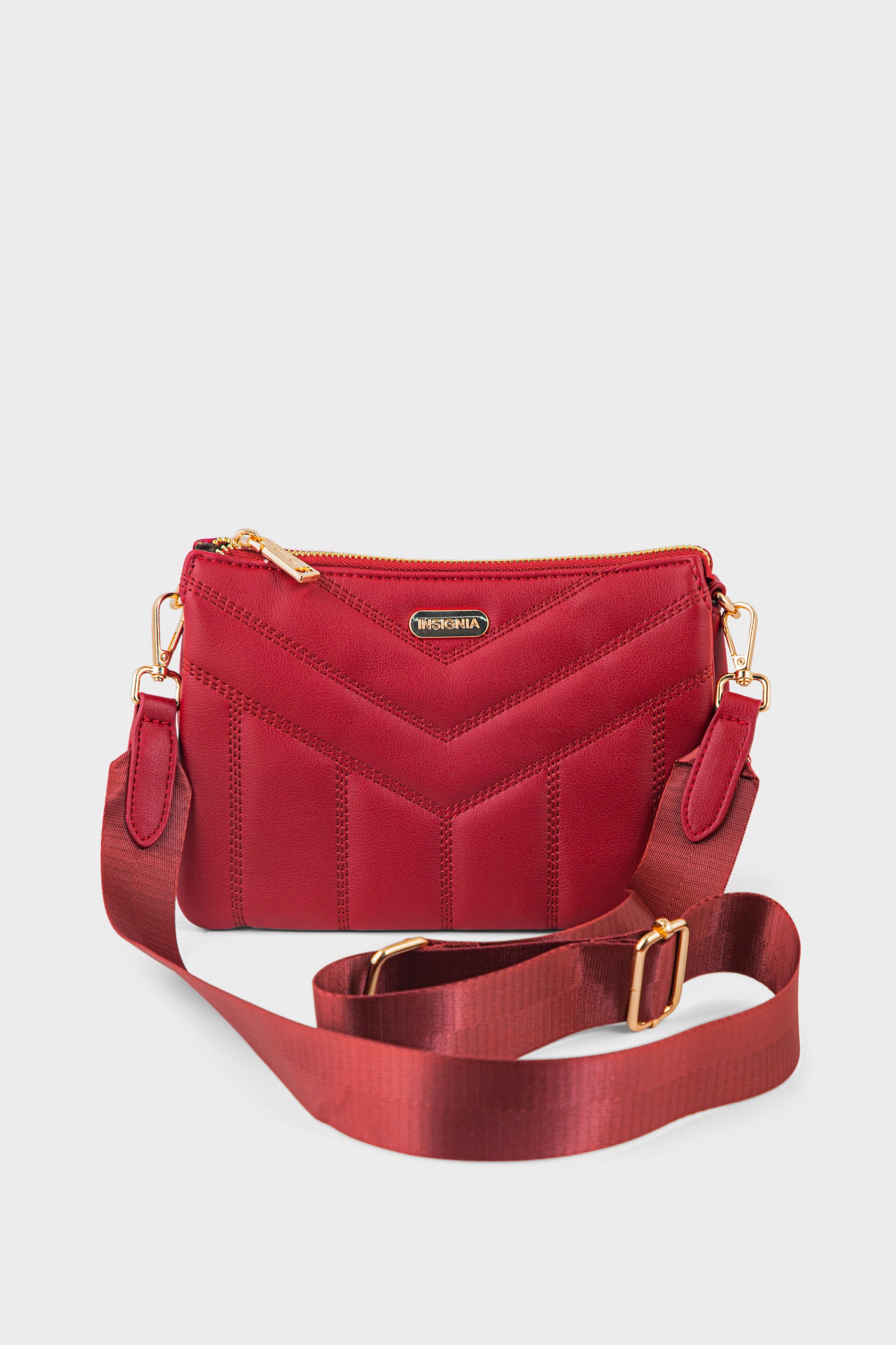 Cross Shoulder Bags BS2301-Maroon