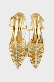 Party Wear Sling Back IP4042-Gold