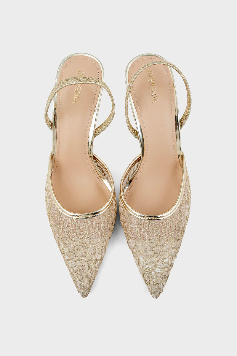 Party Wear Sling Back IP4047-Gold