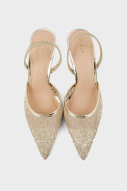 Party Wear Sling Back IP4047-Gold