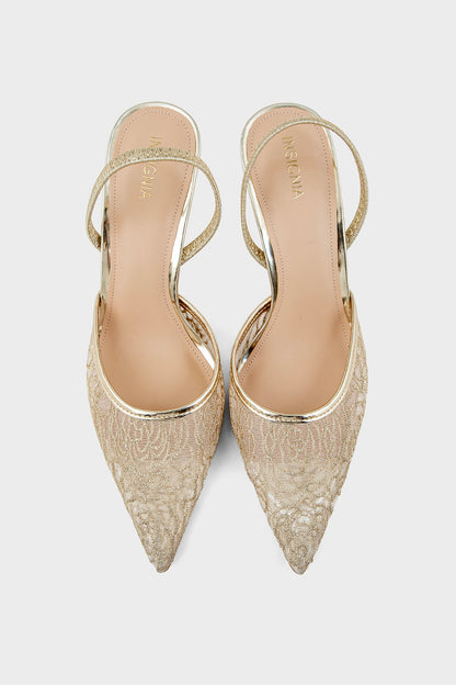 Party Wear Sling Back IP4047-Gold