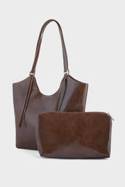 Tote Hand Bags BS2314-Dark Brown