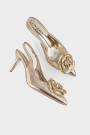 Party Wear Sling Back IP4012-Golden