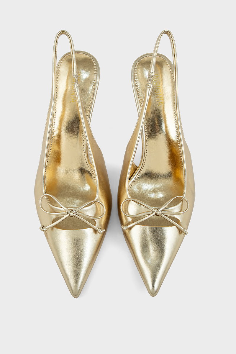 Party Wear Sling Back IP4053-Gold