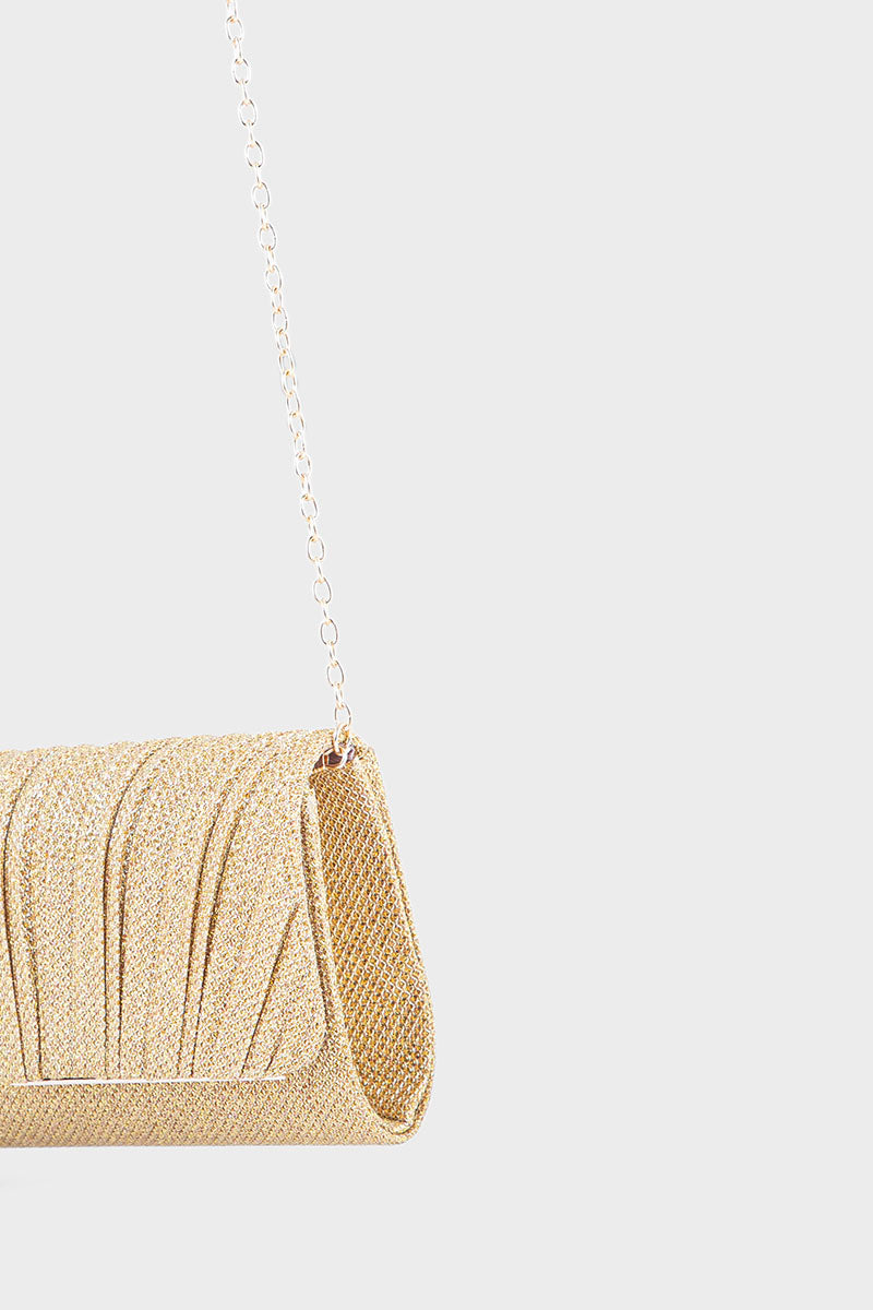 Party Wear Clutch BK4034-Yellow