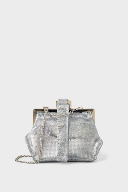Party Wear Clutch BK4167-Silver