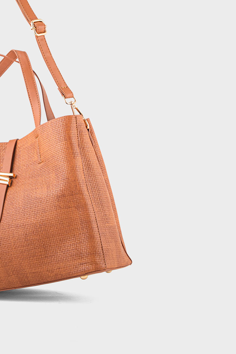 Tote Hand Bags BS2166-Brown