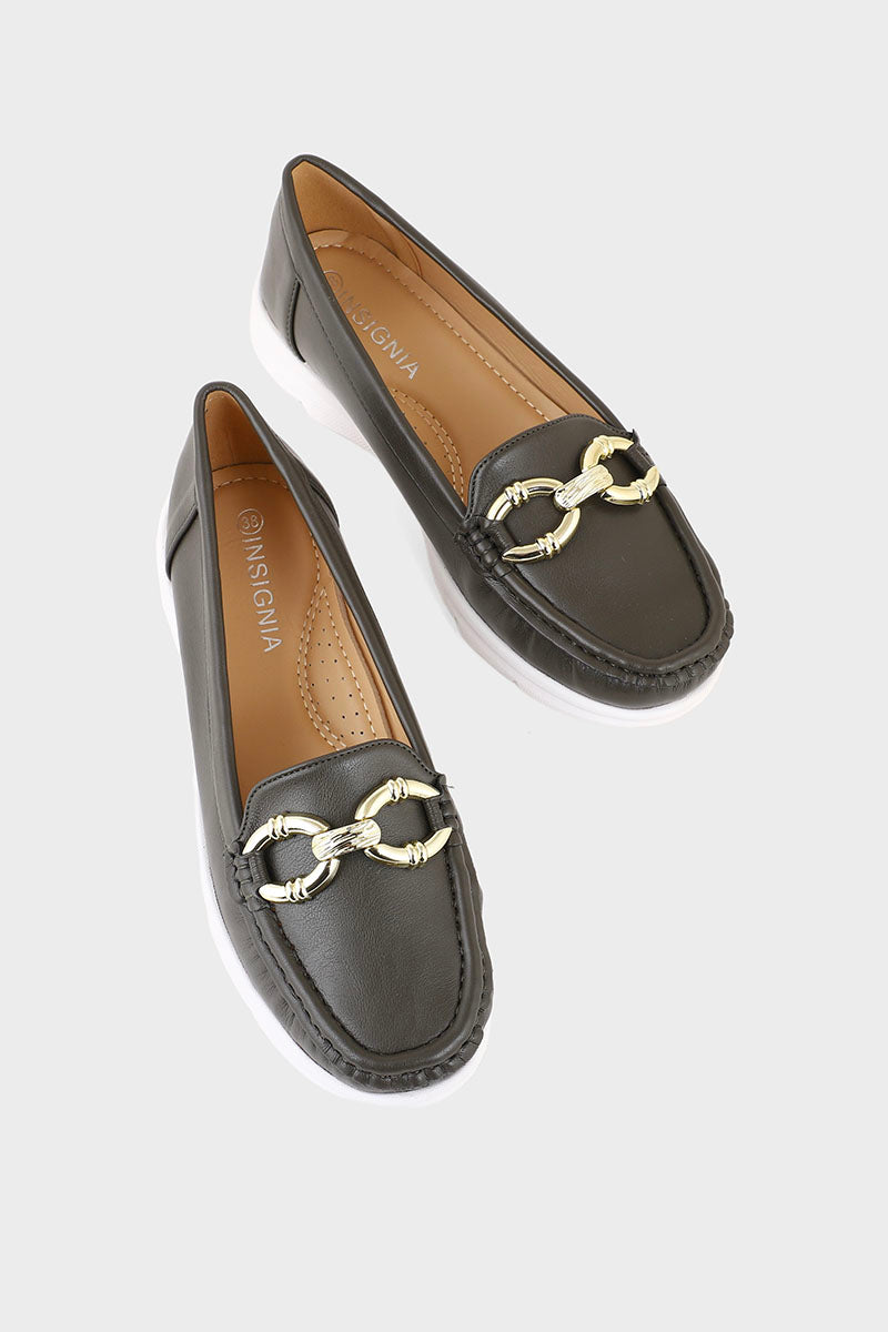Casual Moccasin I41448-Olive