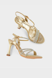 Party Wear Sandal IP2027-Golden