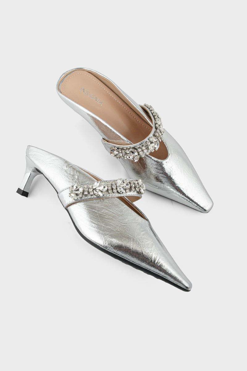 Party Wear Mule IP8511-Silver