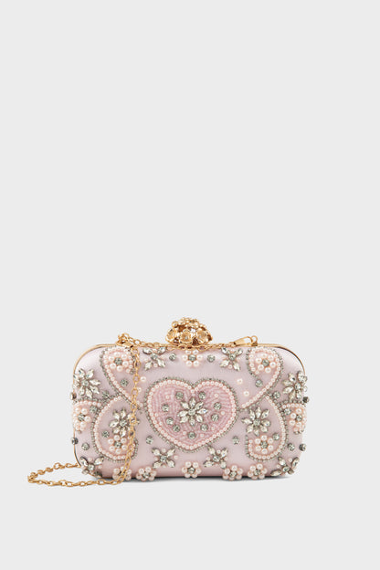 Party Wear Clutch BK4150-Peach
