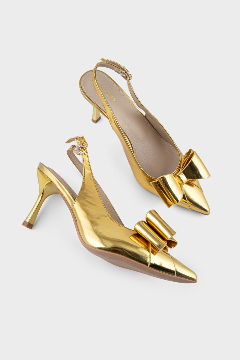 Party Wear Sling Back IP4024-Gold