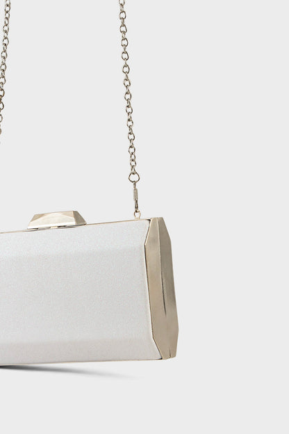 Party Wear Clutch BK4071-White