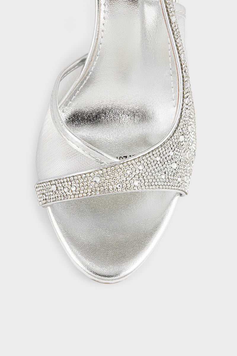 Party Wear Sandal IP2075-Silver
