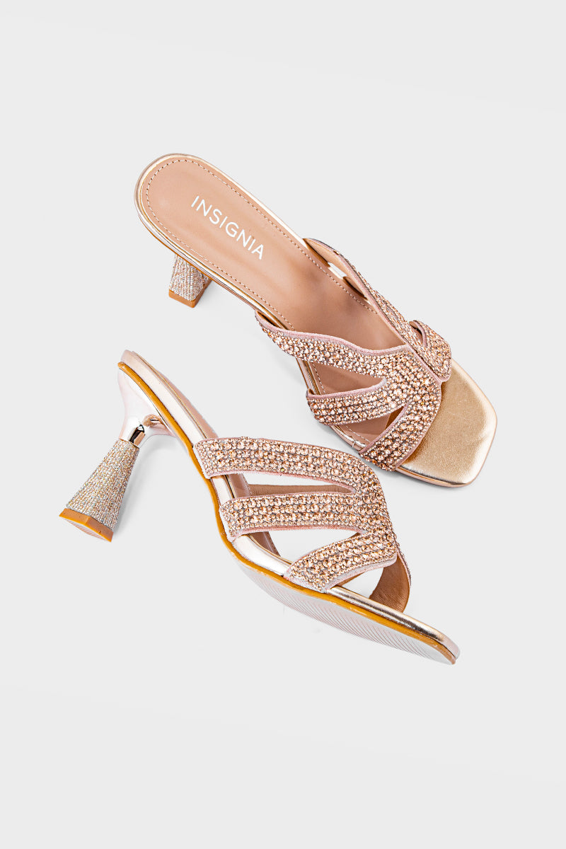 Party Wear Slip On IP0039-Golden