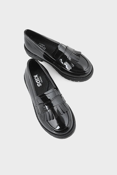 Girls Formal Loafer Q10009-Black