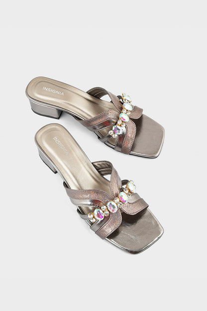 Party Wear Slip On IP0070-Pewter