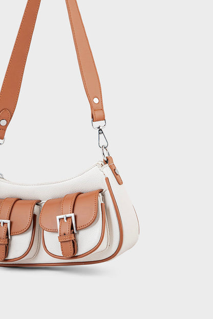 Saddle Shoulder Bags BS2076-White
