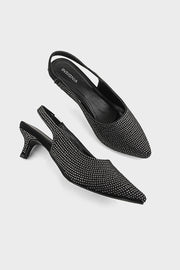 Party Wear Sling Back IP4030-Black