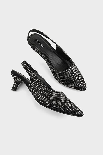 Party Wear Sling Back IP4030-Black