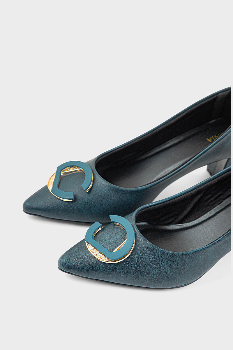 Formal Court Shoes IF5091-Teal Blue