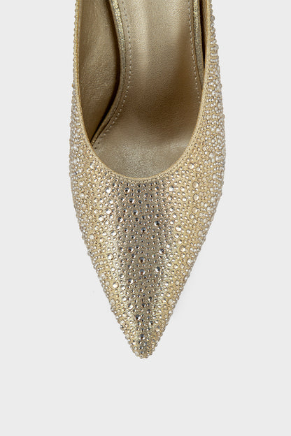 Party Wear Mule IP8514-Gold