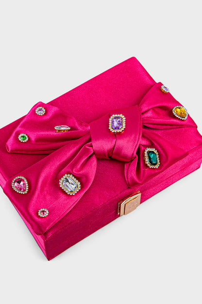 Party Wear Clutch BK4073-Fuchsia