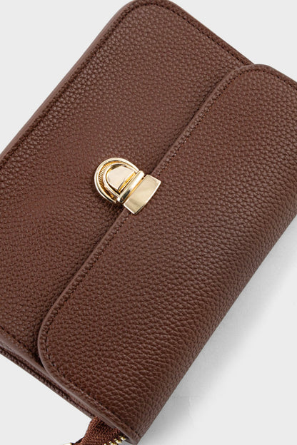 Cross Shoulder Bags BS2176-Brown