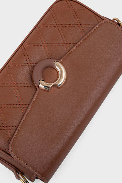 Cross Shoulder Bags BS2167-Brown