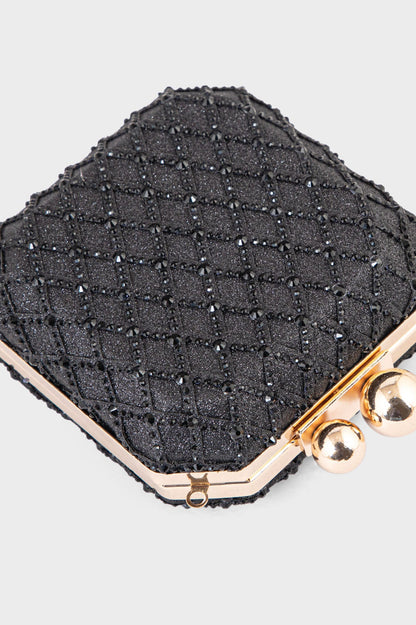 Party Wear Clutch BK4045-Black