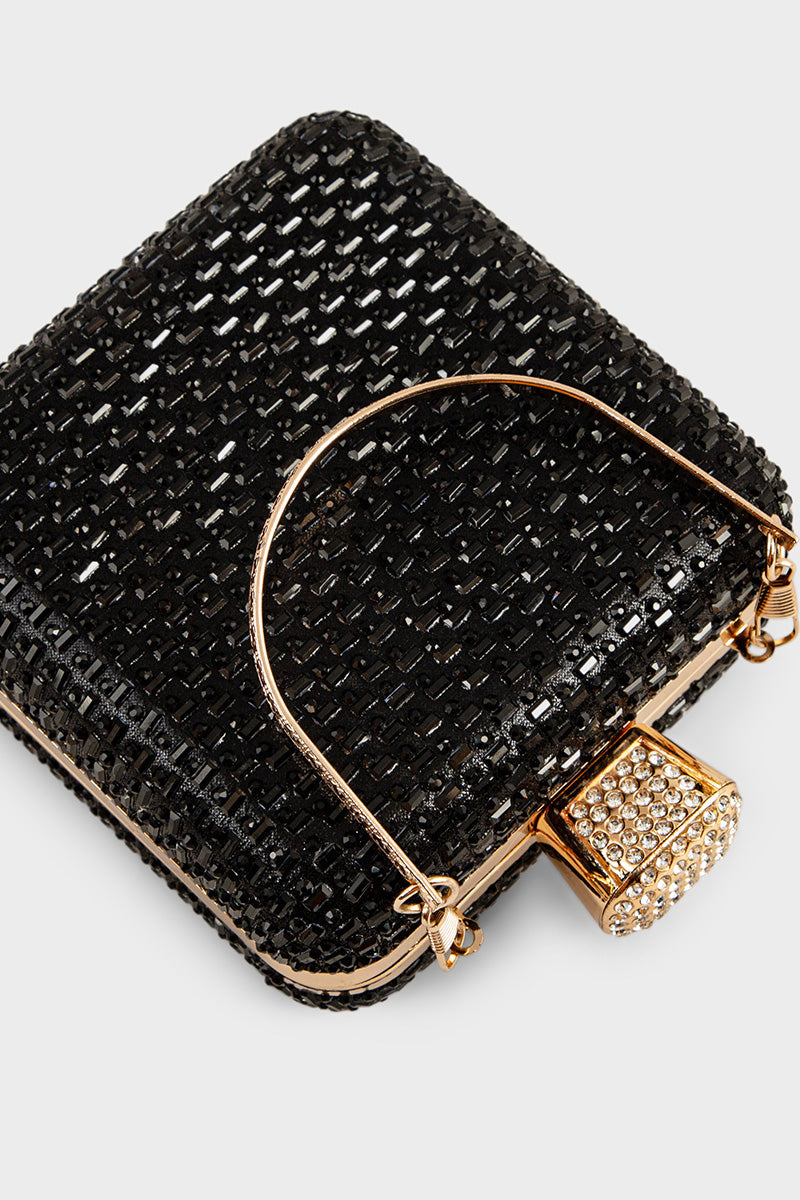 Party Wear Clutch BK4072-Black
