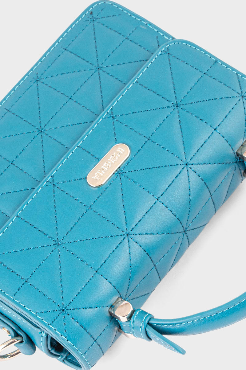 Formal Flap Shoulder Bags BH0060-Teal Blue