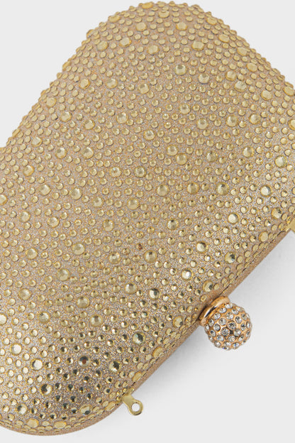Party Wear Clutch BK4107-Golden