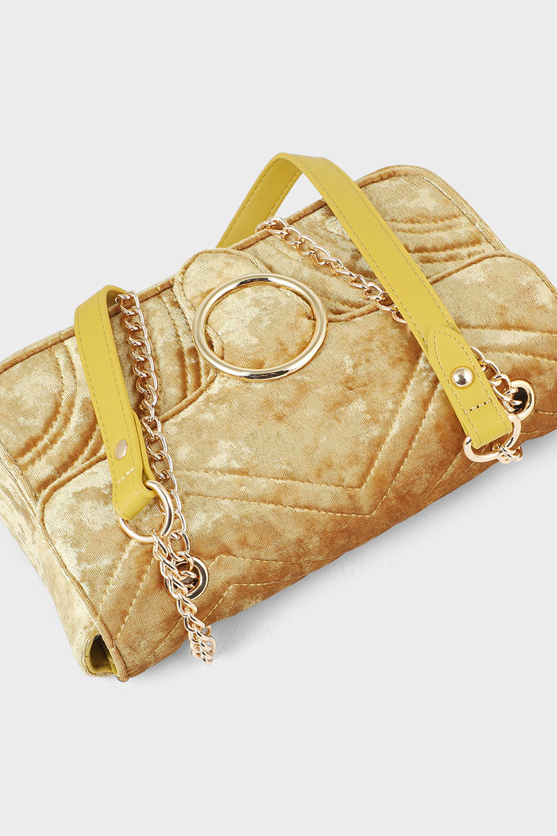 Baguette Shoulder Bags B10524-Golden