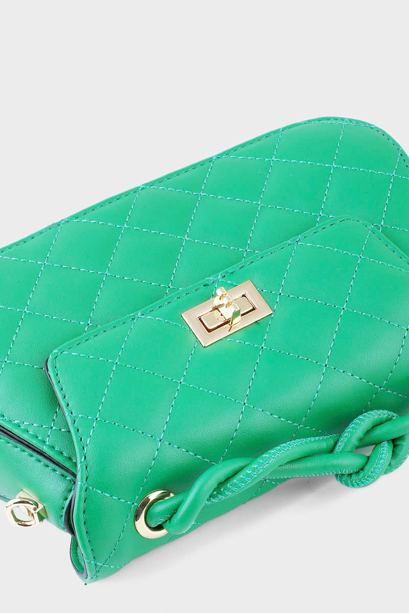 Top Handle Hand Bags B15081-Green