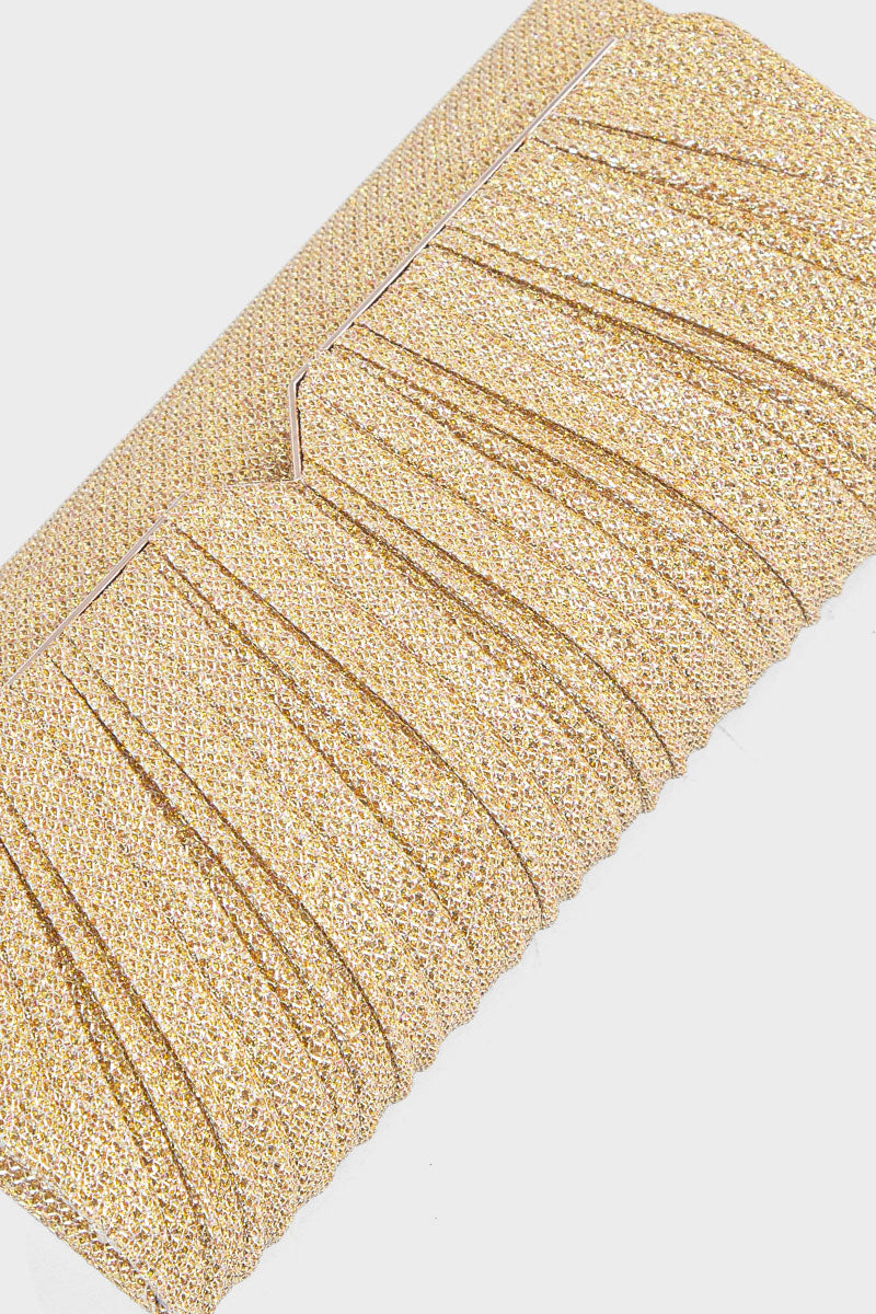 Party Wear Clutch BK4034-Yellow