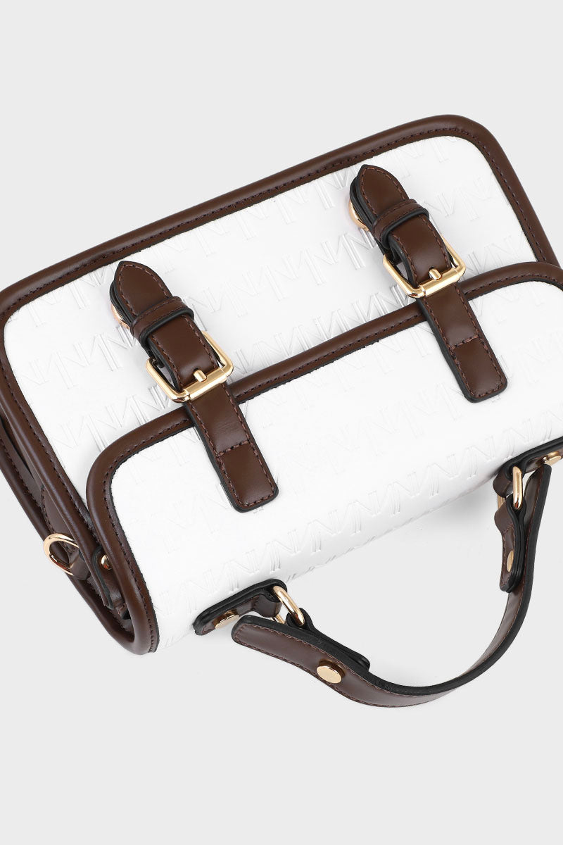 Trapeze Hand Bags B15115-White