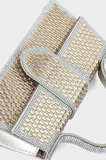Top Handle Hand Bags BH0046-Golden