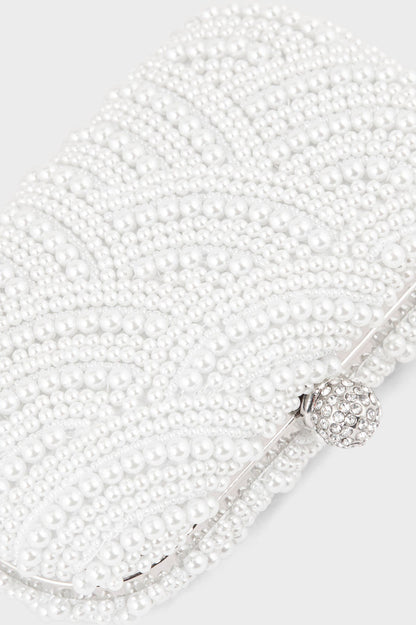Party Wear Clutch BK4062-White