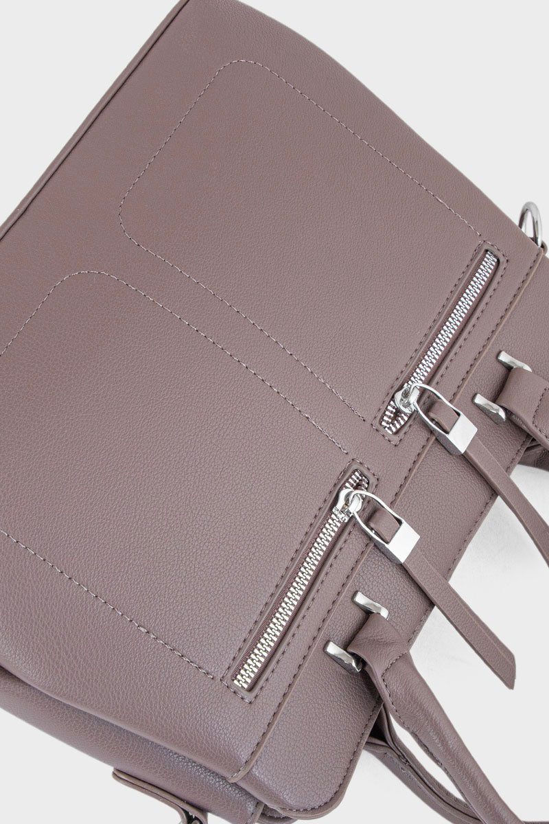 Top Handle Hand Bags BH0106-Brown