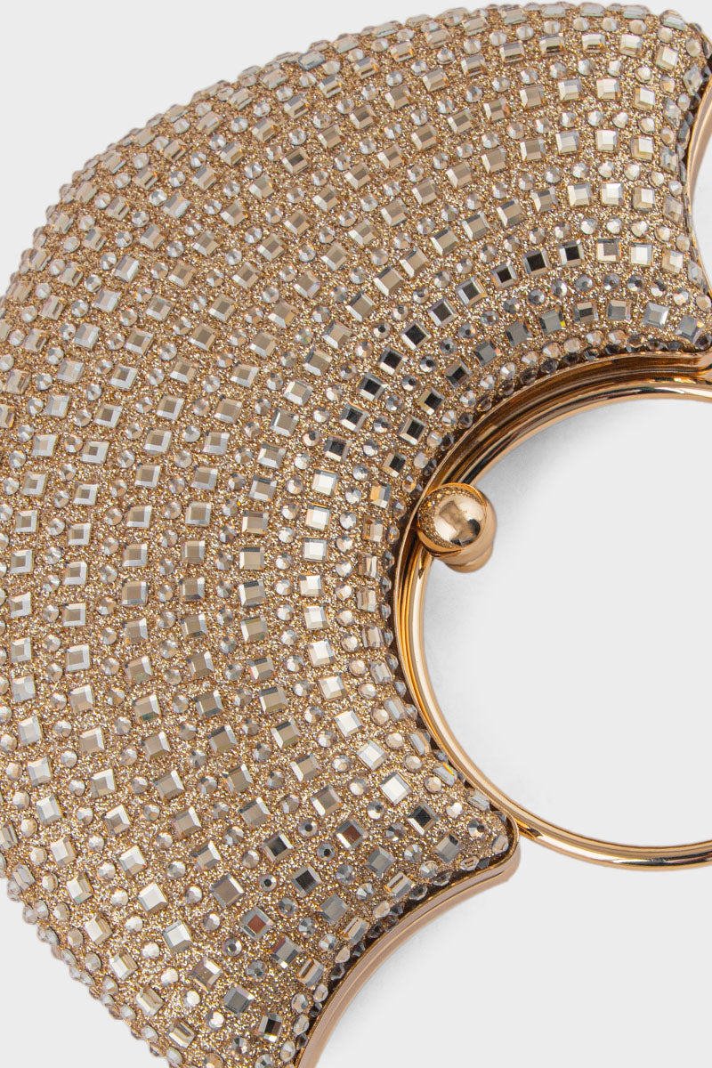 Party Wear Clutch BK4114-Golden