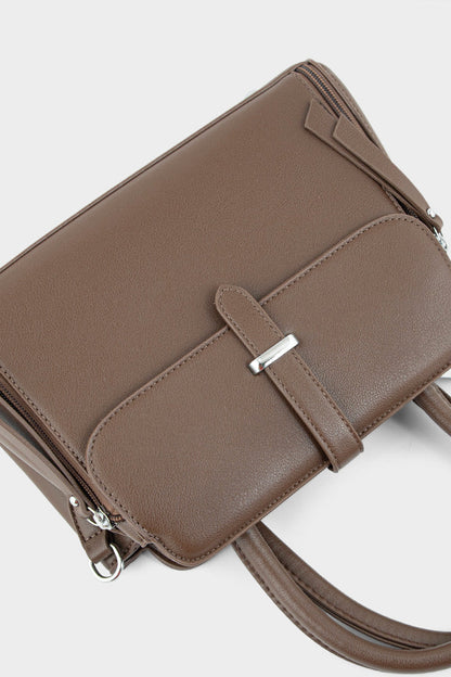 Top Handle Hand Bags BH0094-Brown