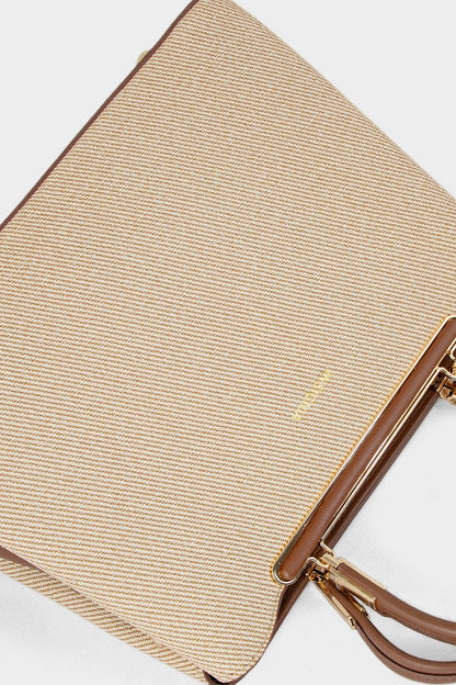 Top Handle Hand Bags BH0067-Beige