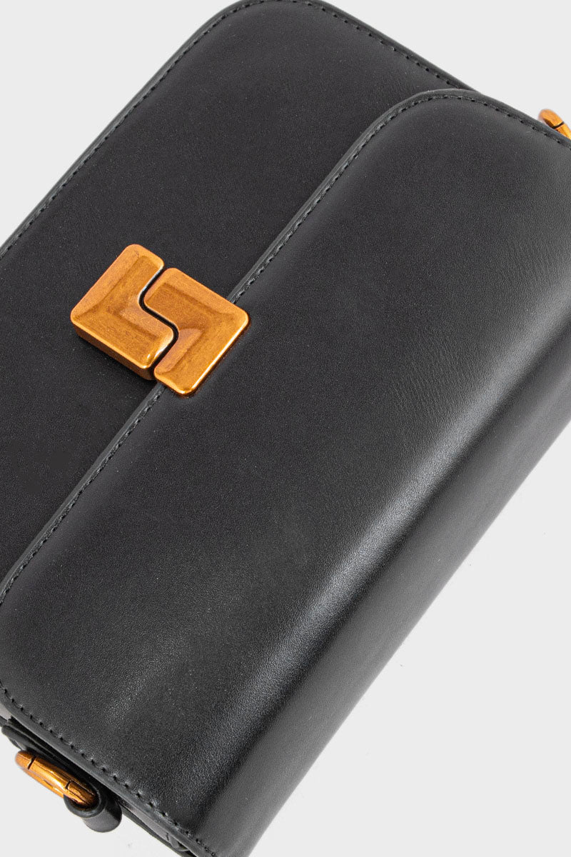 Flap Shoulder Bags BS2104-Black