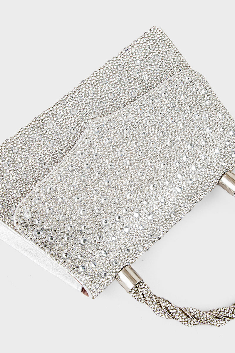 Party Wear Clutch BH0123-White